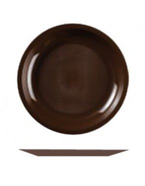 PLATOS DE PLÁSTICO 22cm/31cm CHOCOLATE 25/50 Ud/Paq