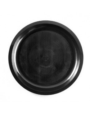 PLATOS DE PLÁSTICO NEGROS 12 Paq/Cj