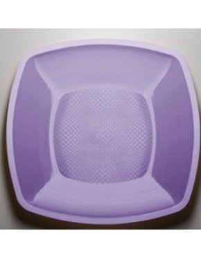 PLATO LLANO 23 cm COLORES PP 24 Paq/Cj
