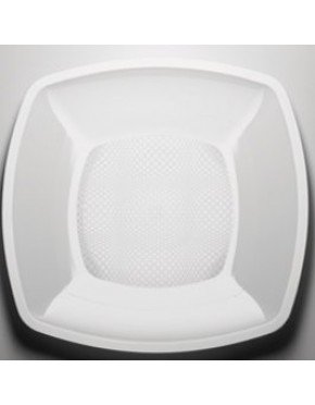 PLATO LLANO 23 cm BLANCO PP 12 Paq/Cj