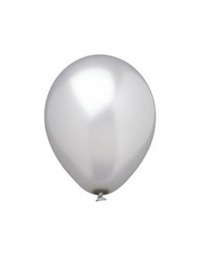 GLOBOS COLOR PLATA 10 Ud/Paq 