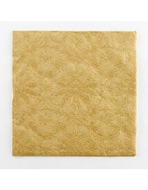 SERVILLETAS ESTAMPADAS 16,5 x 16,5 cm ORO  (16 Ud/Paq)