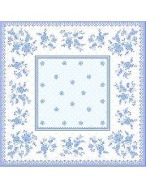 MANTELITO EFECTO TELA 80x80 cm  FRISIAN BLUE 1 Ud/Paq