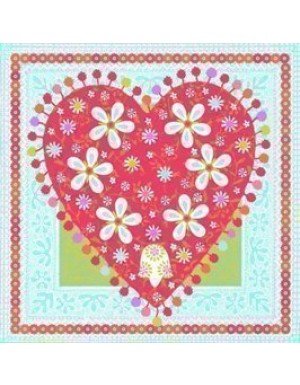 SERVILLETAS 3 CAPAS DECORATED HEART (20 Ud/Paq)