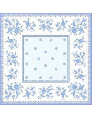 MANTELITO EFECTO TELA 80x80 cm  FRISIAN BLUE 1 Ud/Paq