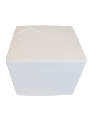 Caja térmica de poliestireno expandido 14 litros, para transporte de alimentos (1 paquete de 4 unidades)