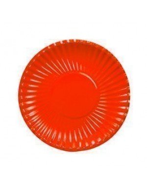 PLATO CARTON ROJO 18 cm 10 Ud/Paq