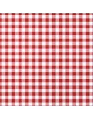 SERVILLETAS "VICHY" 16,5 x 16,5 cm  ROJA  (30 Ud/Paq)