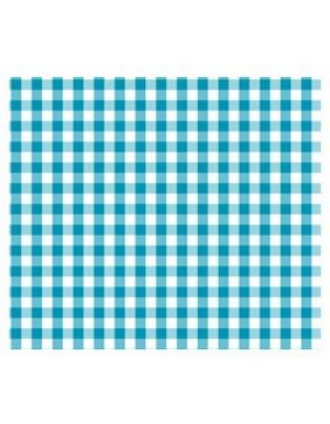 SERVILLETA VICHY 16,5 x 16,5 cm TURQUESA (30 Ud/Paq)