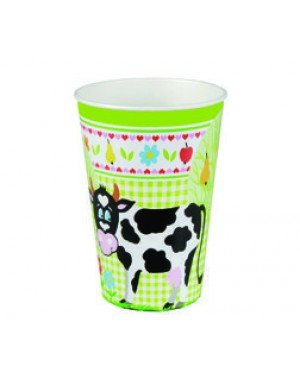 VASO LITTLE FARM 200 cc  VERDE 10 Ud/Paq 