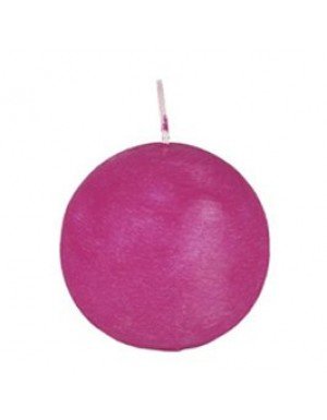 VELA BOLA  FUCSIA 8CM 1 Ud/Paq