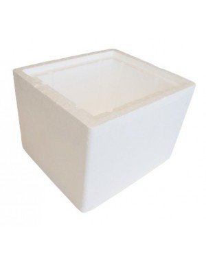 Caja y tapa de Poliestireno Expandido 14 litros (Caja x 4 unidades)