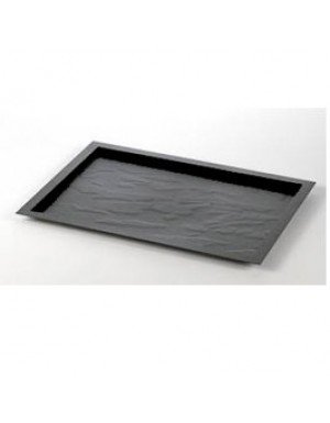 BANDEJA EFECTO PIZARRA REUTILIZABLE 27 x 18 cm NEGRO  5 Ud/Paq 