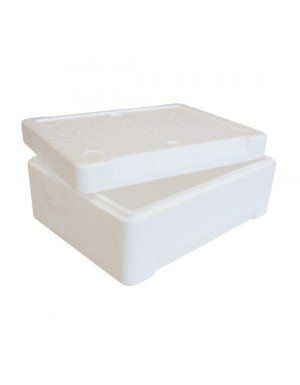 Caja térmica de poliestireno expandido 5 litros, para transporte de alimentos (1 paquete de 36 unidades)