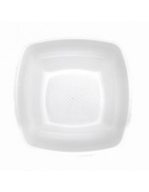 PLATO HONDO PP 18 cm BLANCO 25 Ud/Paq