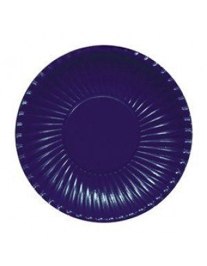 PLATO CARTON AZUL MARINO 23 cm 10 Ud/Paq