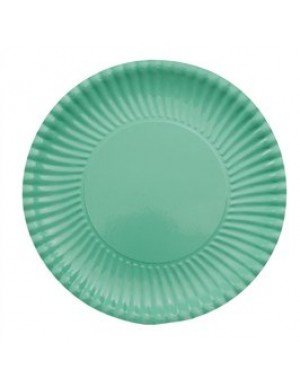 PLATO CARTON MENTA 23 cm 10 Ud/Paq