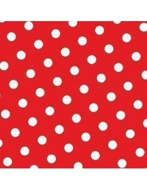 SERVILLETA LUNARES 16,5 x 16,5 cm ROJA  16,5 x 16,5 cm (30 Ud/Paq)