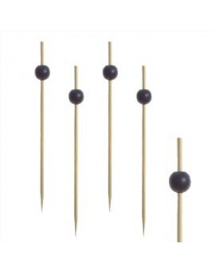 PINCHOS MORUNOS BOLA 12.5 cm NEGRO 100 Ud/Paq