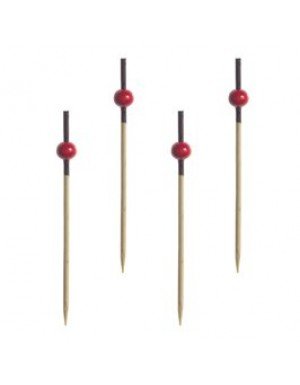 PINCHOS MORUNOS BOLA ROJA 7 cm Madera 100 Ud/Paq