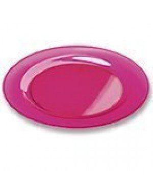 PLATO EXTRA RESISTENTE 23 cm ROSA FUCSIA  (6 Paq/Ud)