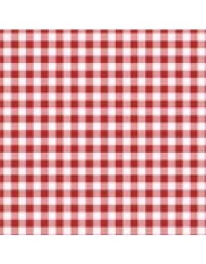 SERVILLETAS "VICHY" 16,5 x 16,5 cm  ROJA  (30 Ud/Paq)