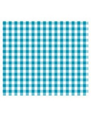 SERVILLETA VICHY 16,5 x 16,5 cm TURQUESA (30 Ud/Paq)