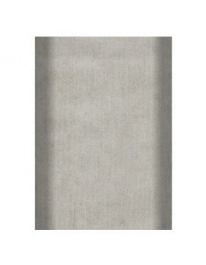 MANTEL EFECTO TELA 120x180 cm  PLATA 1 Ud/Paq
