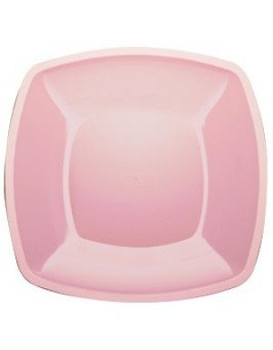 PLATO GRANDE 30 cm ROSA CLARO 6 Ud/Paq