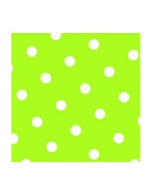 SERVILLETAS DOTS  20 x 20 cm VERDE LIMON (20 Ud/Paq)