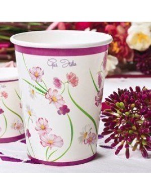 VASO CARTÓN 250 cc  PETIT FLEURS 10 Ud/Paq